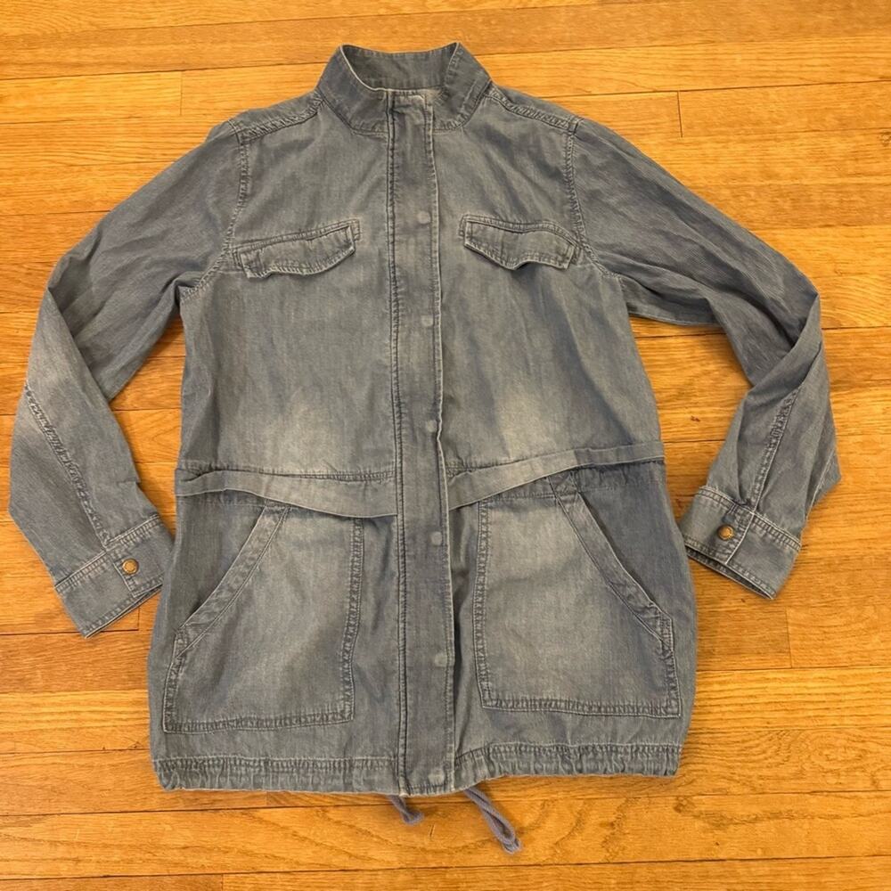 Sonoma blue full zip utility jacket size large L
 b3
